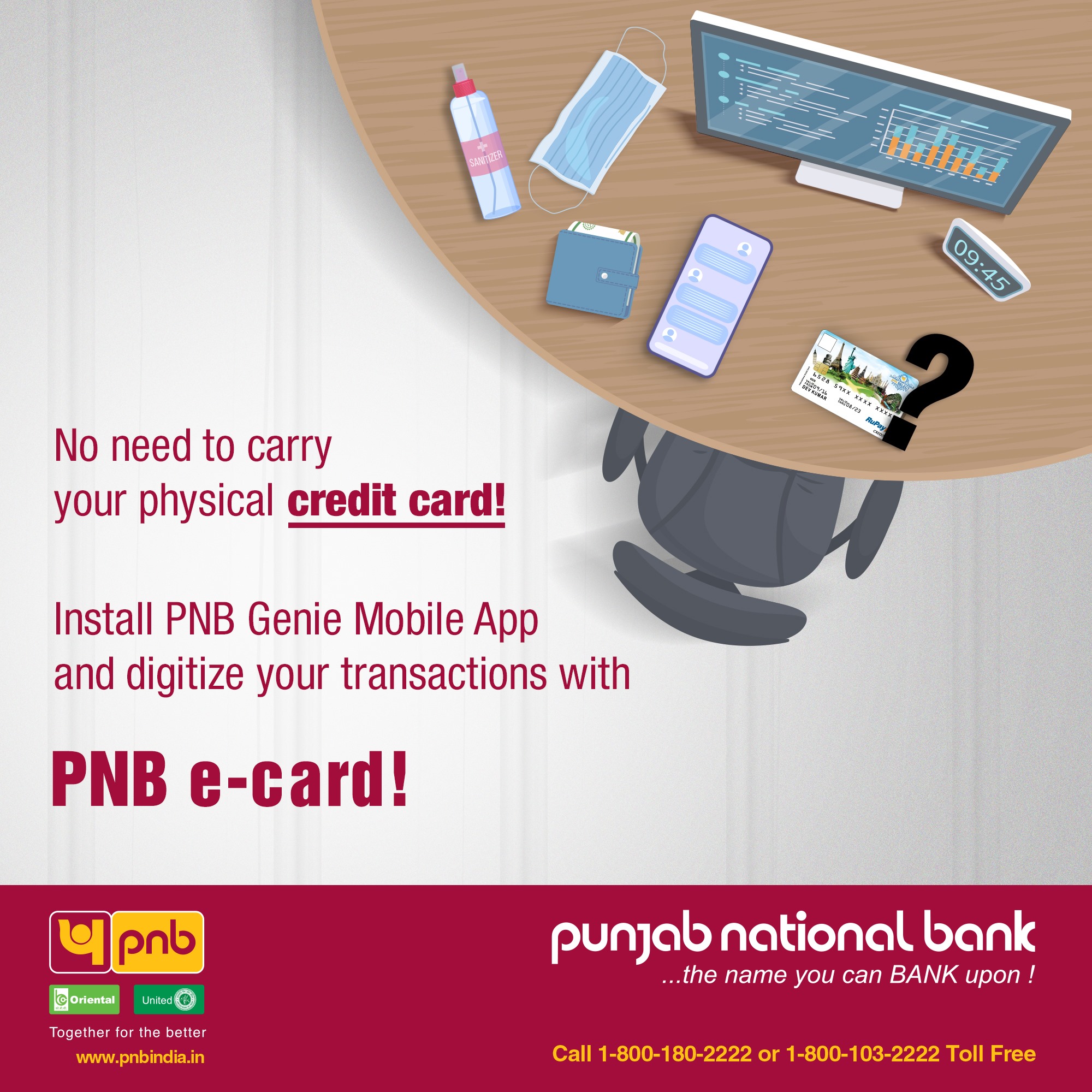Punjab National Bank - Forget credit card.😃 Choose #PNB e-card through ...