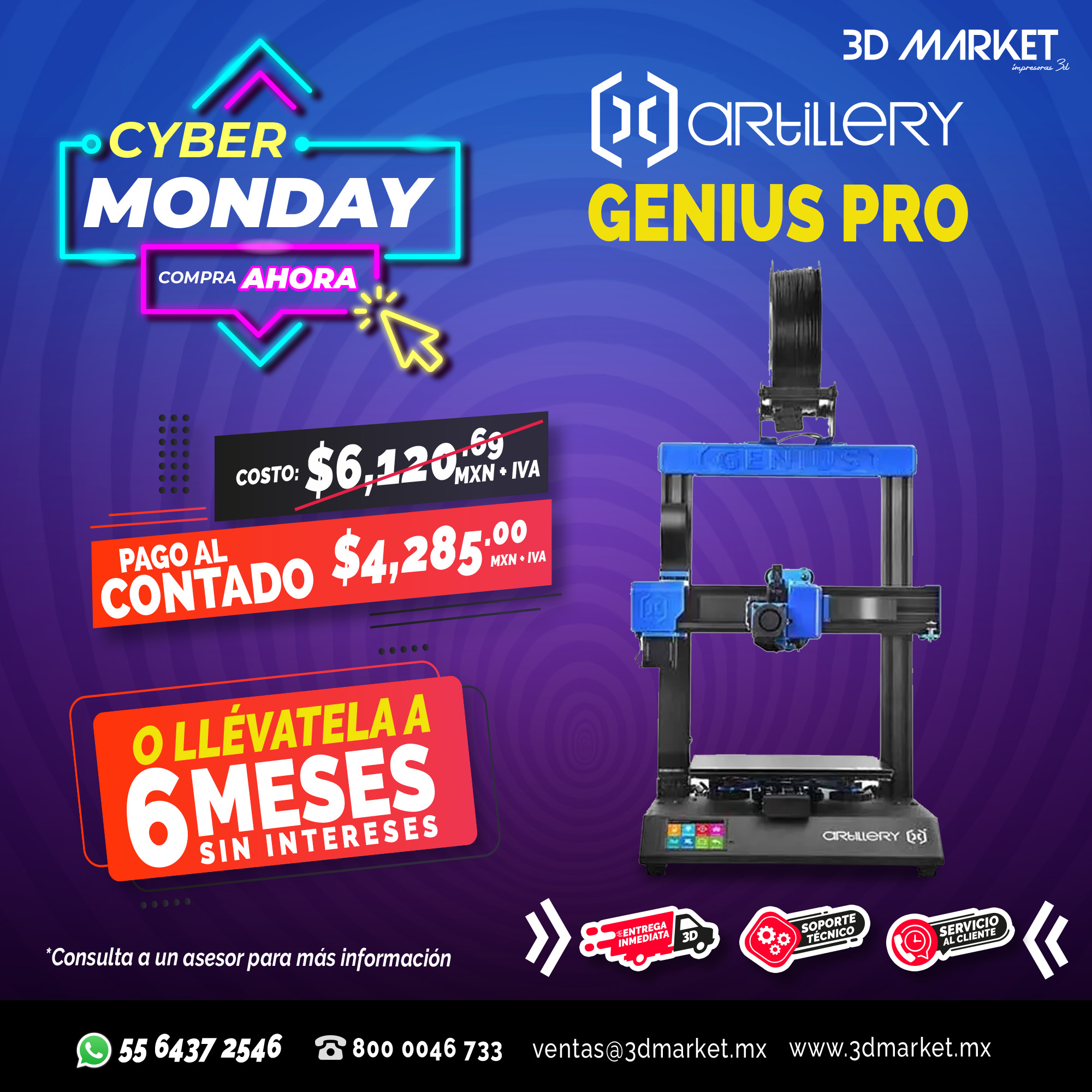 3dmarket - Genius Pro 🤩 Aprovecha el descuento en esta impresora 3D de ...