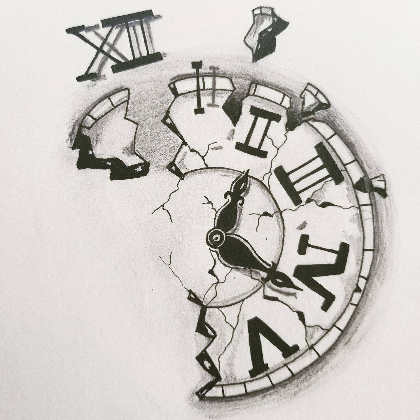 Broken Clock One of my favorite... - Kiley Hunting's Art Work | Facebook