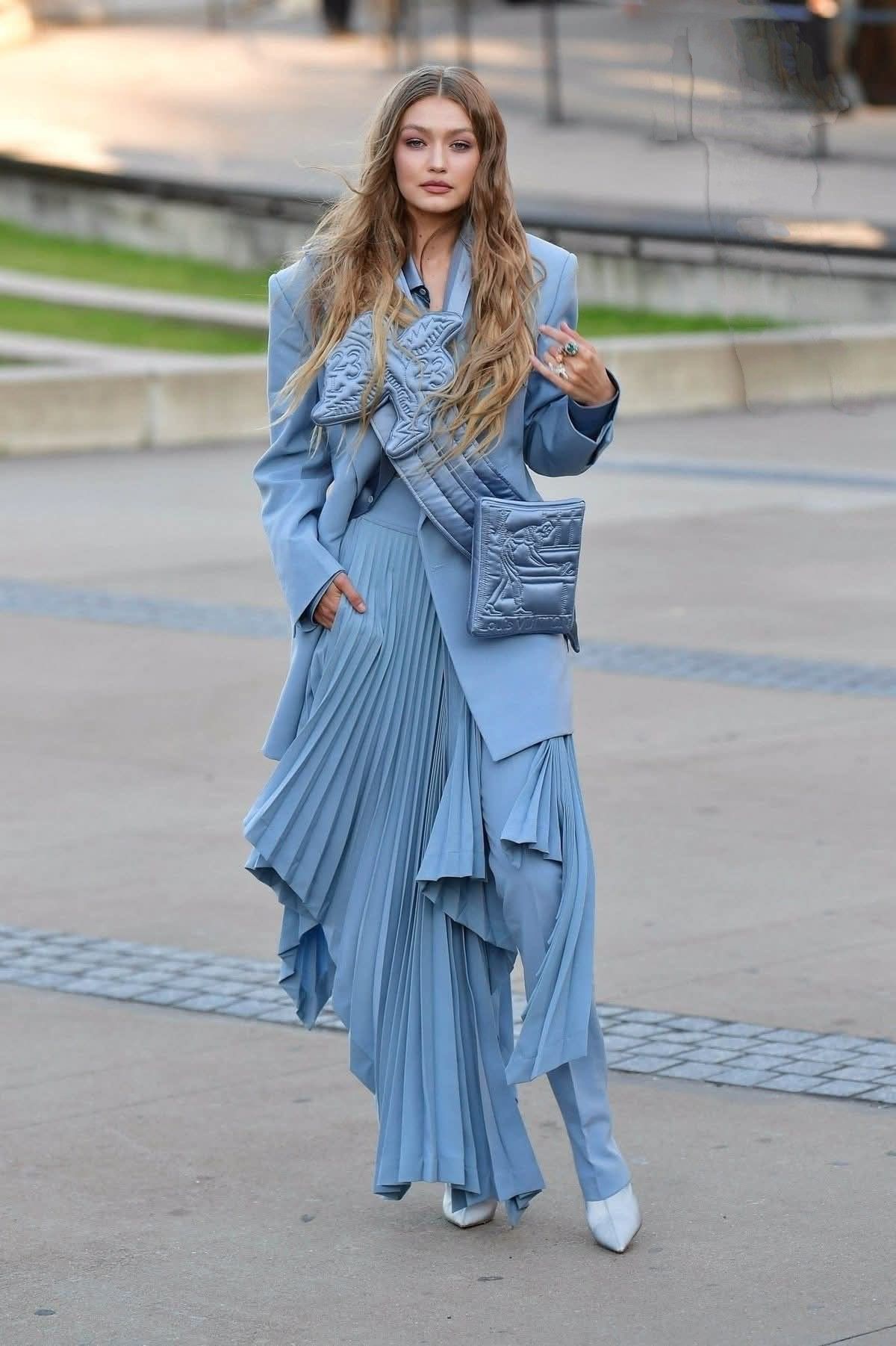 Gigi at the rehearsal for the Vogue World show in Paris, France