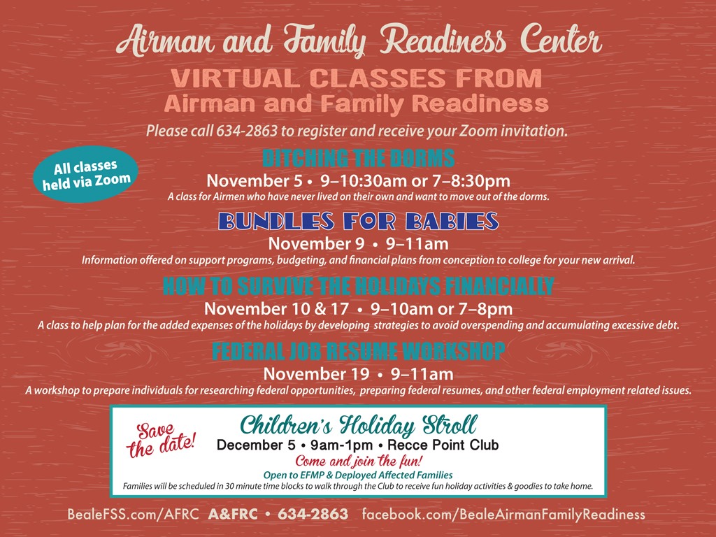 Check out our... - Beale Military and Family Readiness Center | Facebook