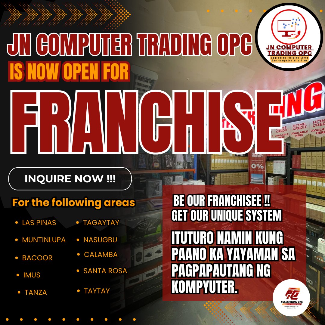 JN - We are Now Open for Franchise!! Why Computer Trading Business ...