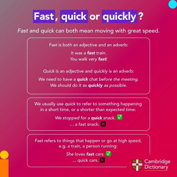 পাঠশালা - Let's learn fast, quick or quickly Where we use...