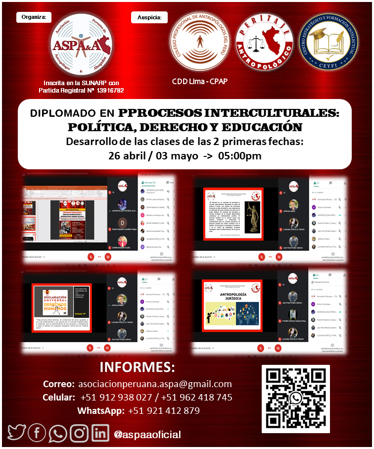 Asociación Peruana de Antropólogos & Abogados - ASPA&A - 🔴 Imágenes de ...