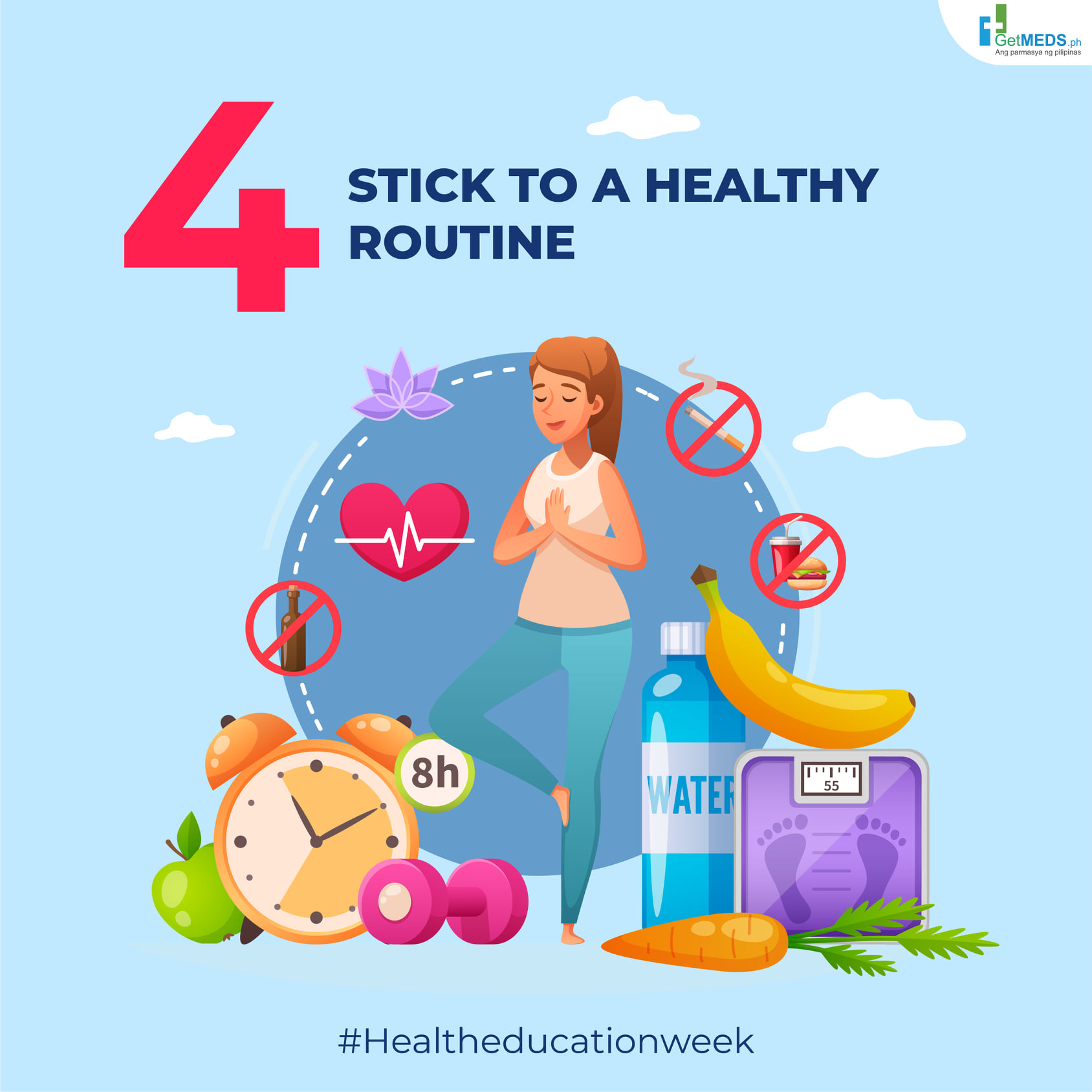 getmeds.ph - • Stick to a healthy routine Having a routine will make ...