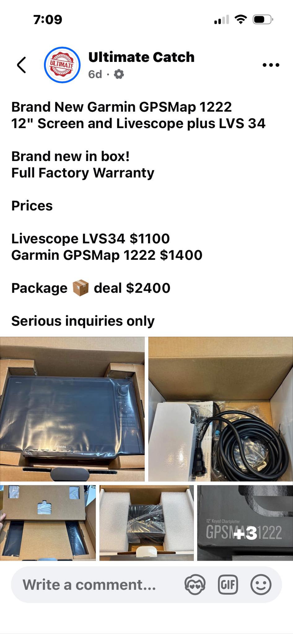 Garmin Livescope Q&A | Has anyone purchased from this place | Facebook