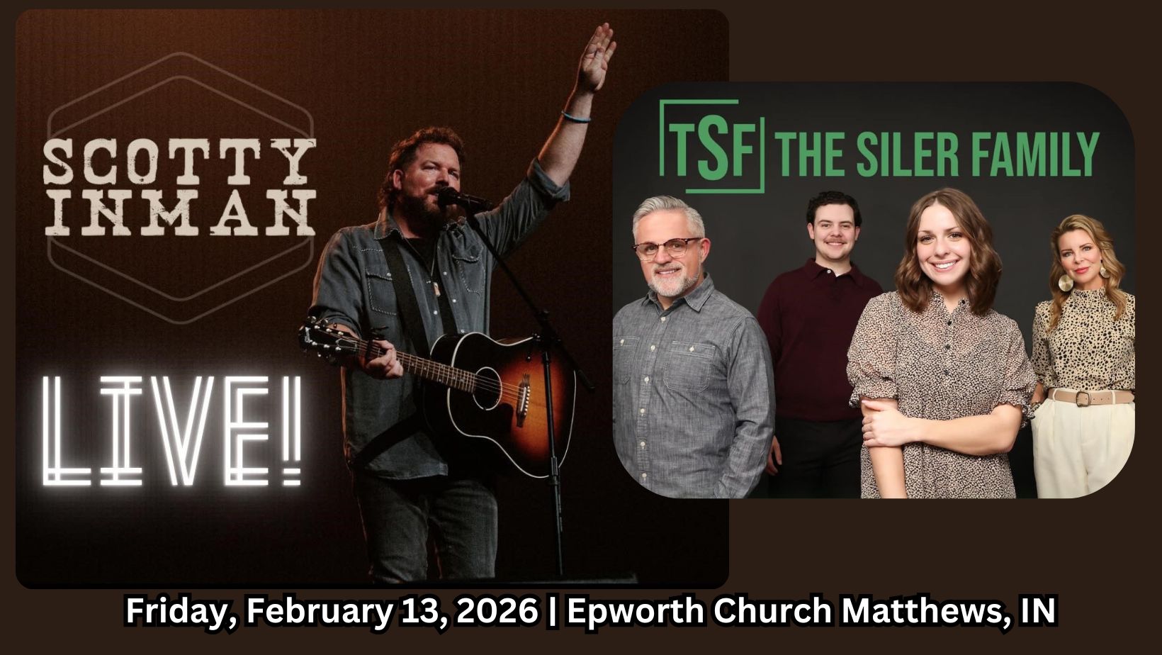 Scotty Inman with The Siler Family in concert!