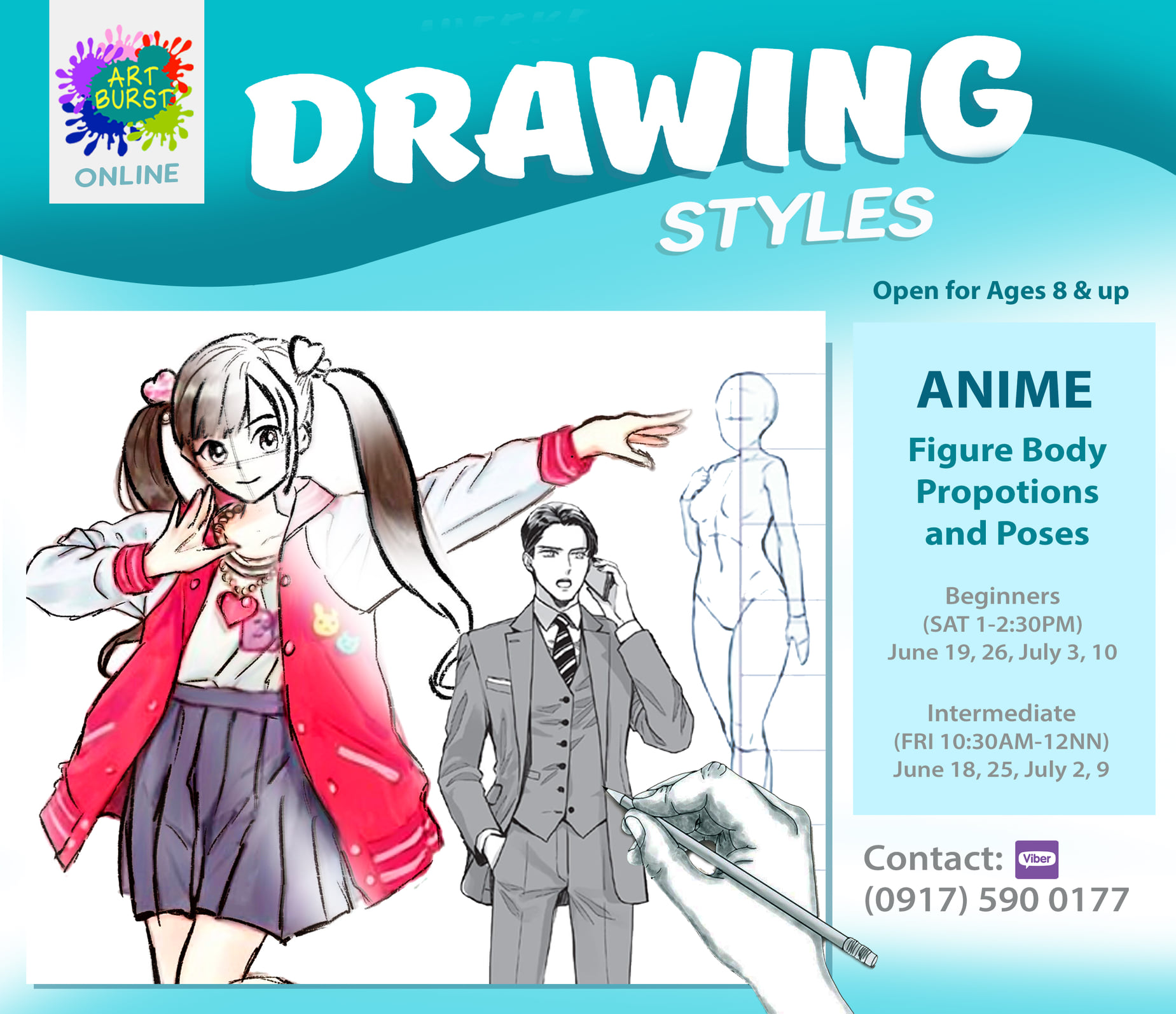 Art Burst - Join our Anime Drawing Series! 😊🎉 JUNE: Anime Body ...