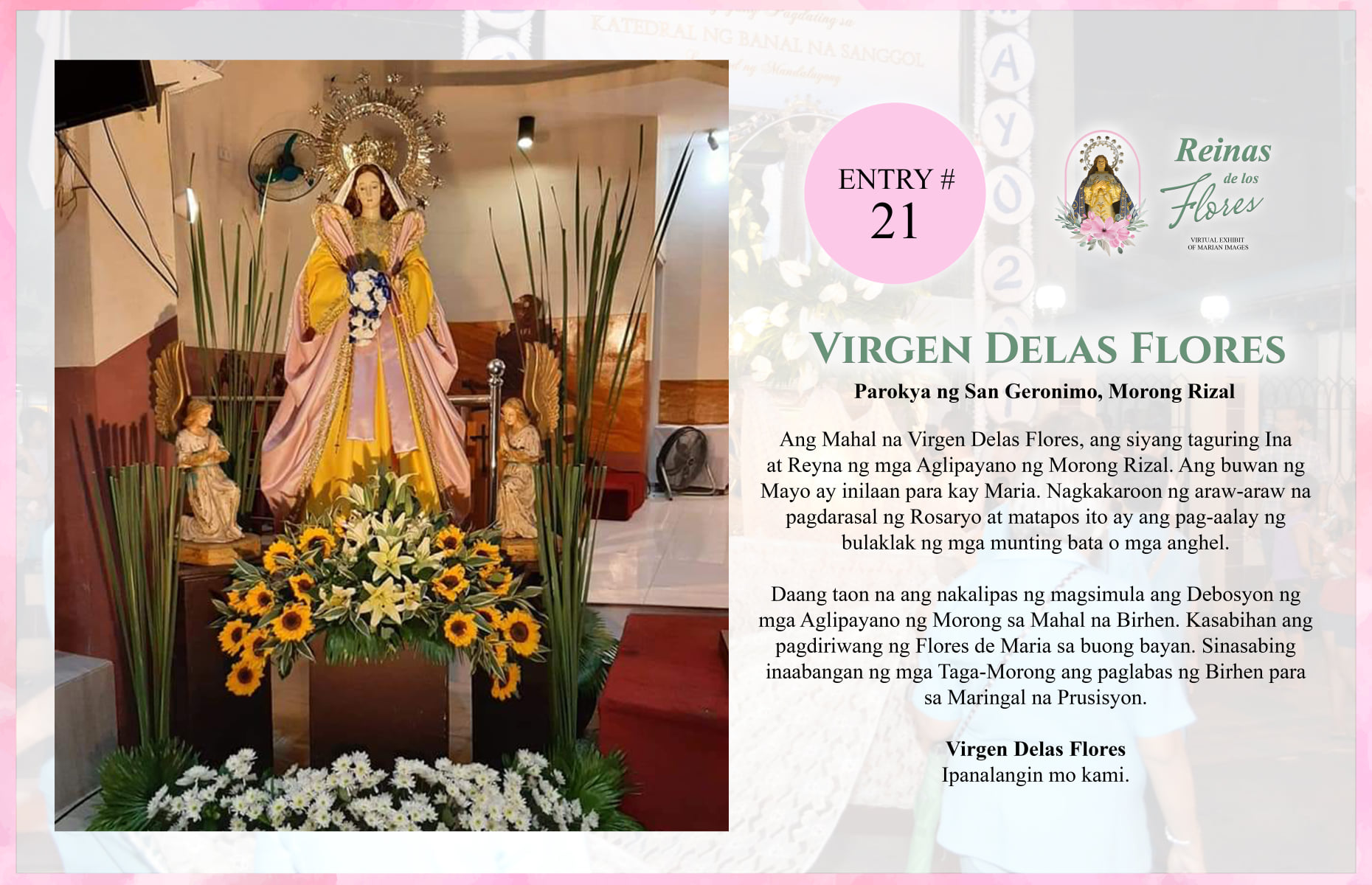 Cathedral of the Holy Child - IFI Mandaluyong - VIRGEN DE LAS FLORES Sa ...