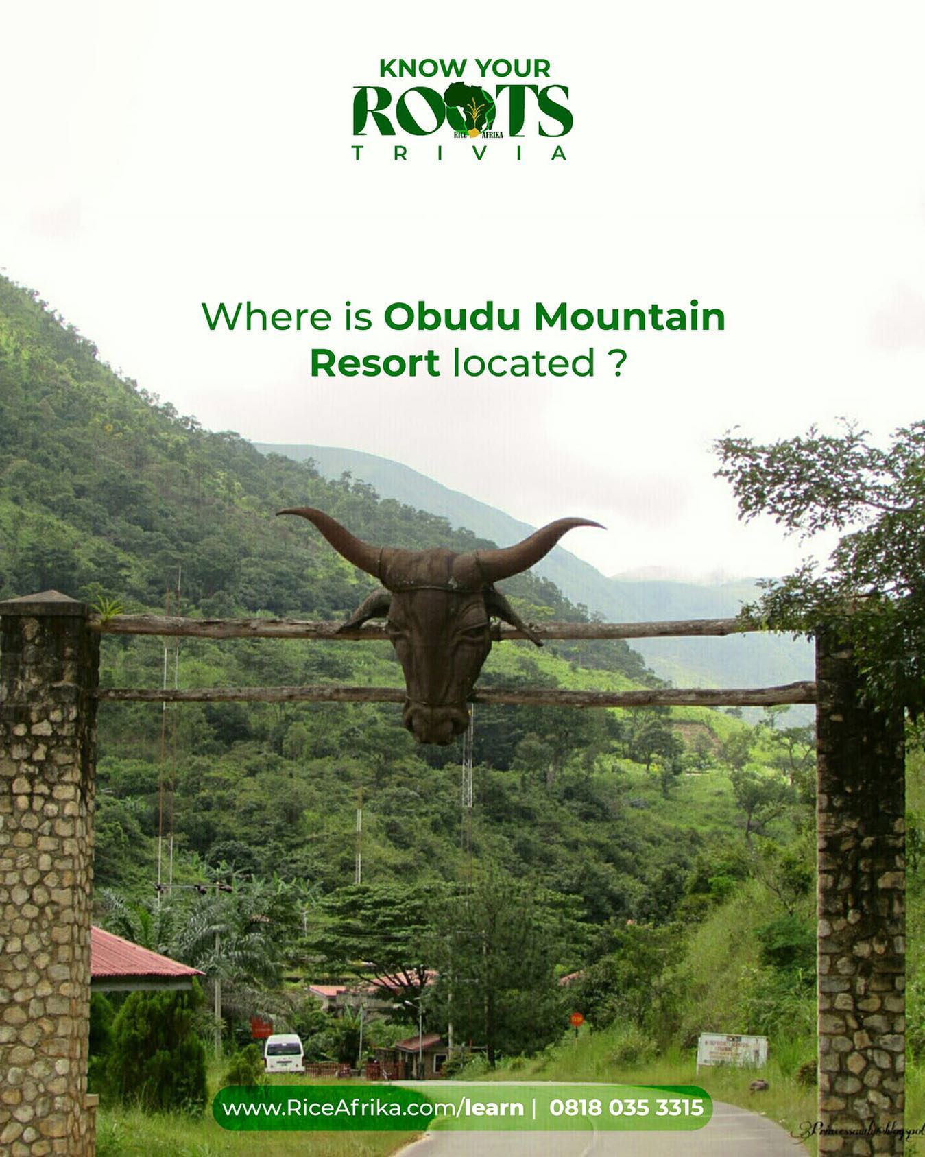 Rice Afrika - Know Your Root Trivia: Where is Obudu...
