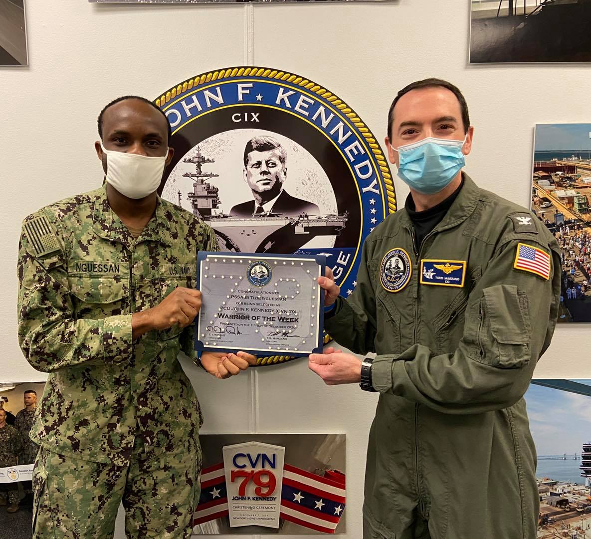 JFK Warrior of the Week;... - PCU John F. Kennedy - CVN 79 | Facebook