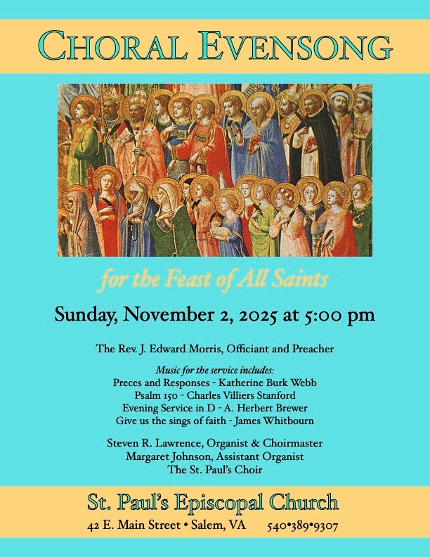 Choral Evensong for the Feast of All Saints