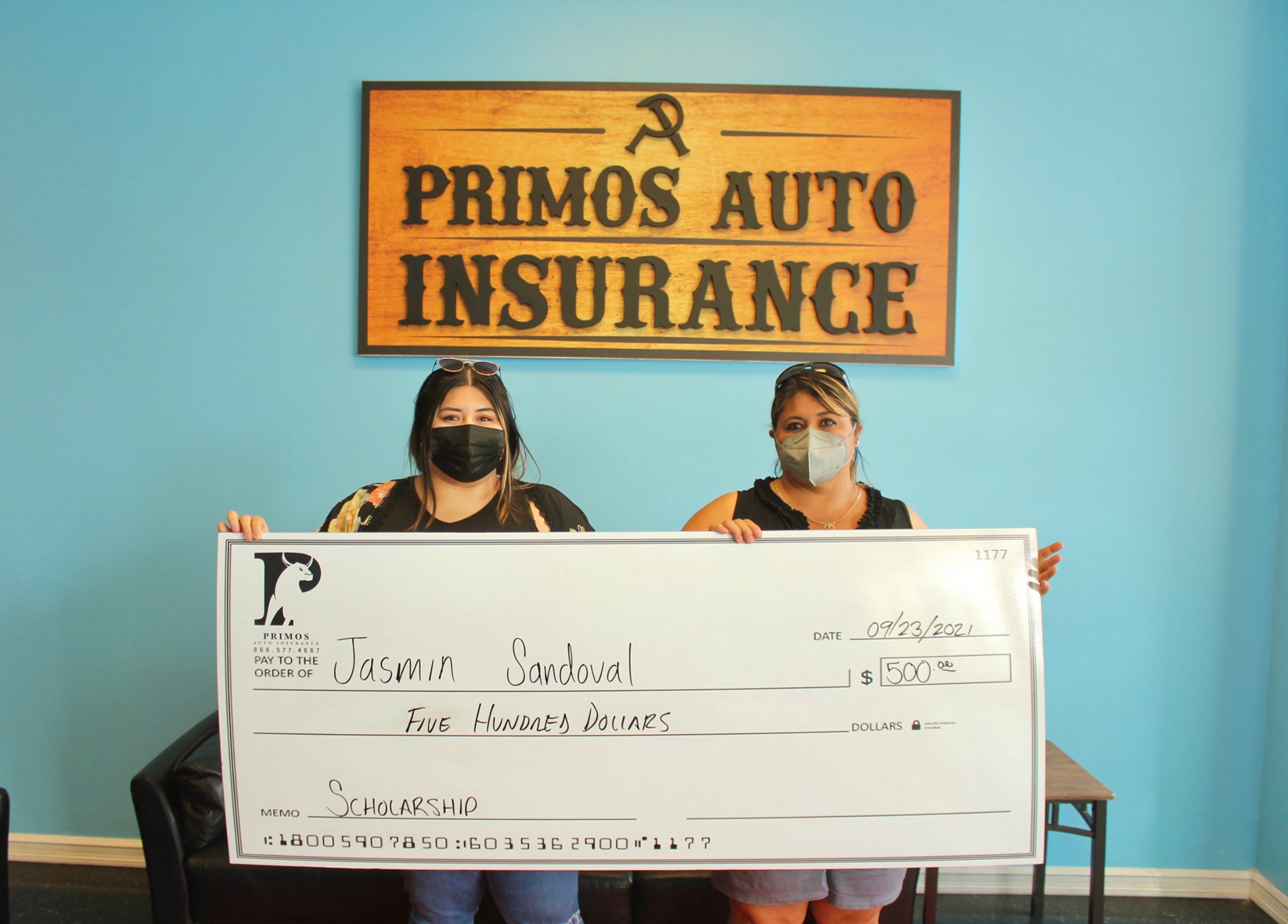 CONGRATULATIONS TO JASMIN SANDOVAL FOR... - Primos Insurance | Facebook