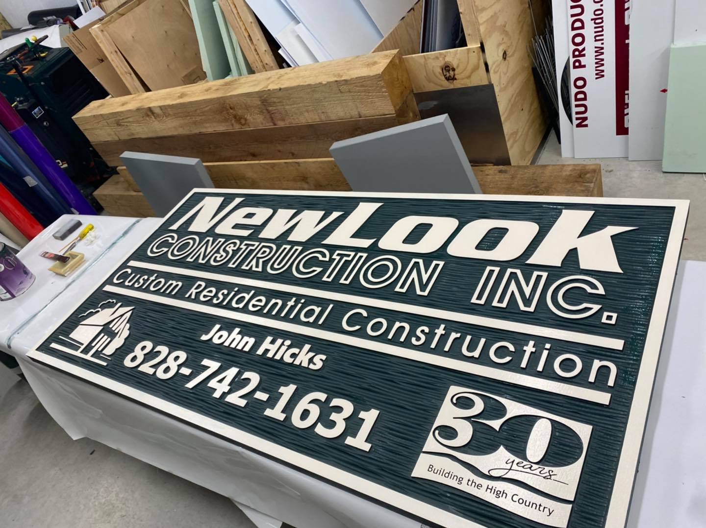 Auto Image - New CNC Routed Sign for New Look...
