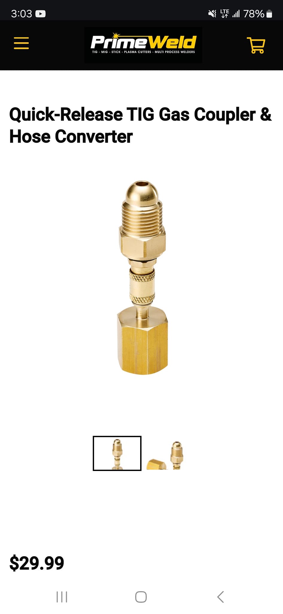 QDB33 Argon Hose Quick Connect Fittings - Argon Inert Gas