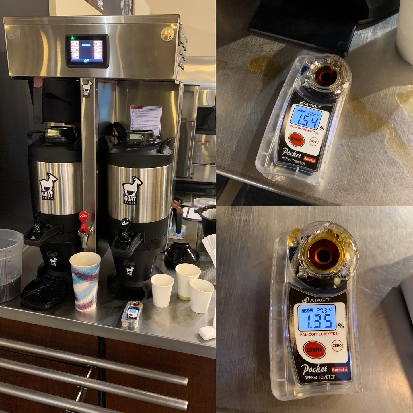 Goat Coffee - 🐐 ☕️ Using a refractometer to check TDS, Calculating ...