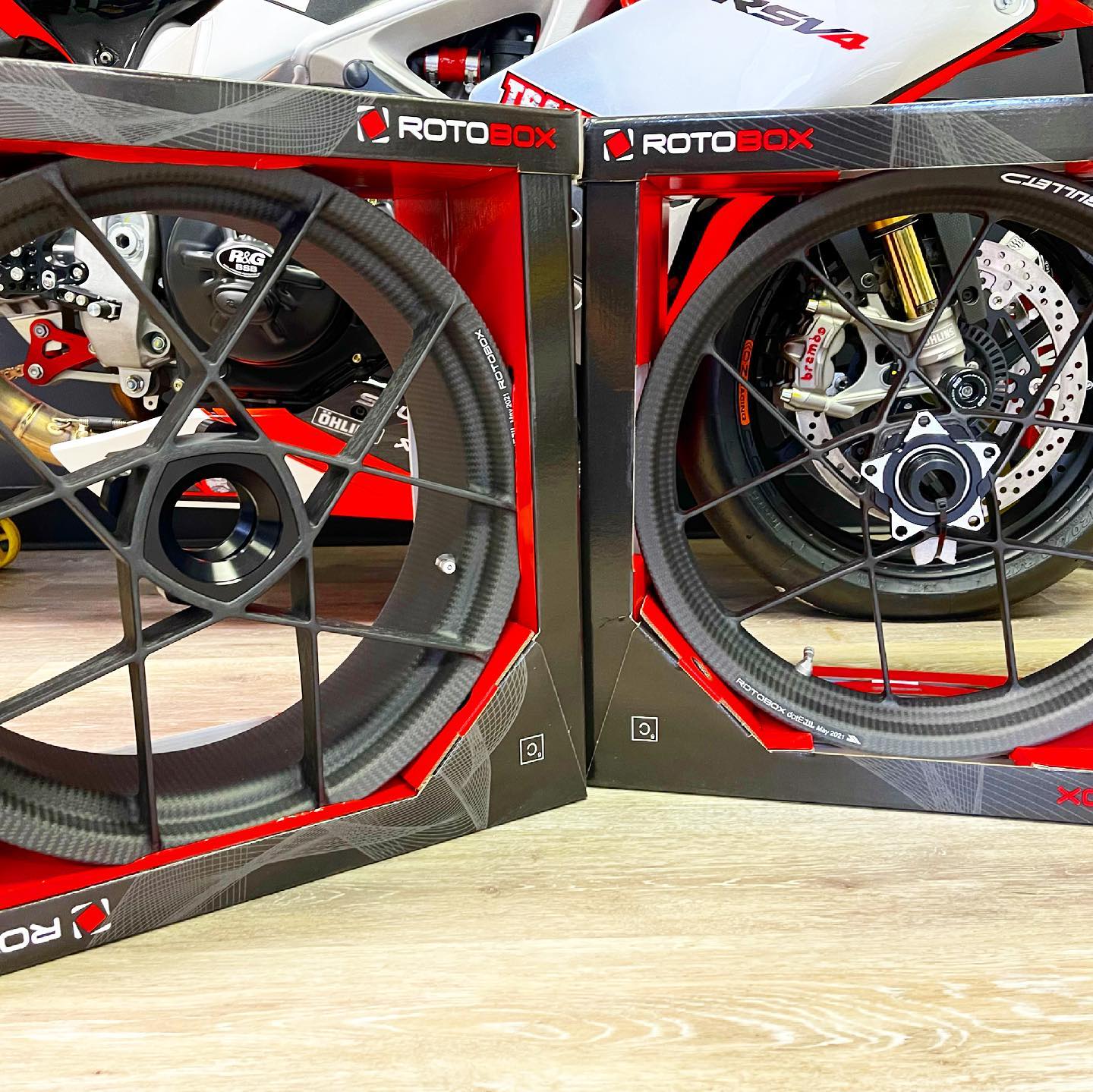 Rotobox Bullet wheels in matte finish for the Ducati V4 Panigale!
