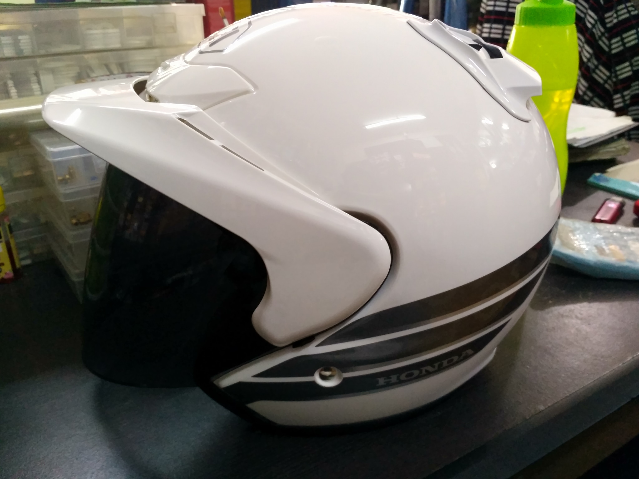harga helmet shoei honda J-Cruise II Open Face Motorcycle : Automotive weather helmet Shoei Honda Shoei Helmet Original