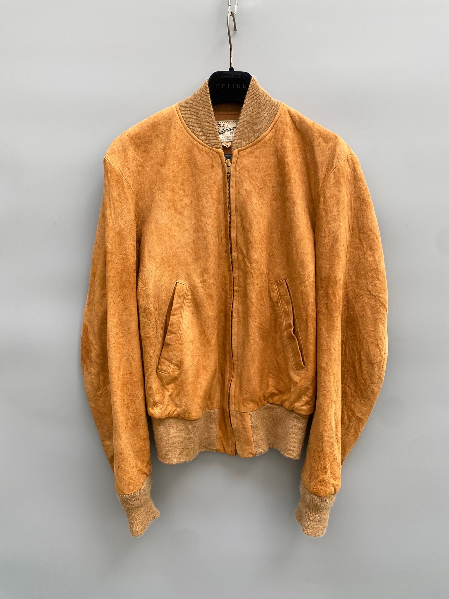 1950s Hercules by Sears Suede Bomber Leather Jacket