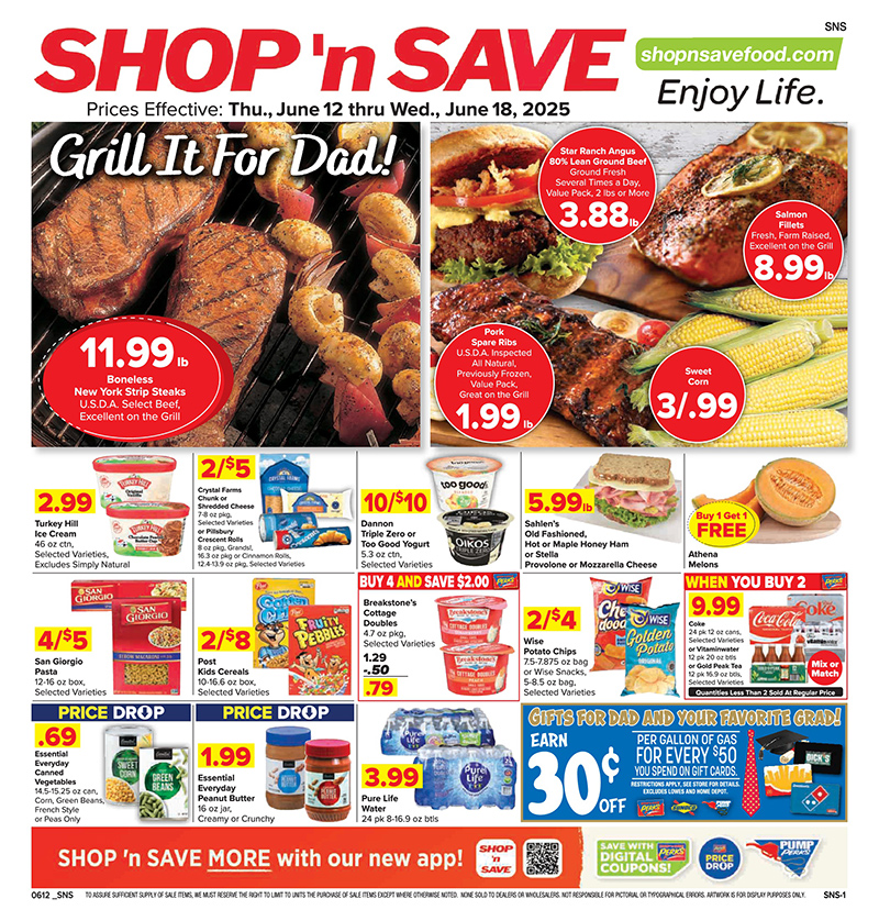 Shop'n Save weekly ad for June 12-18, 2025 discounts