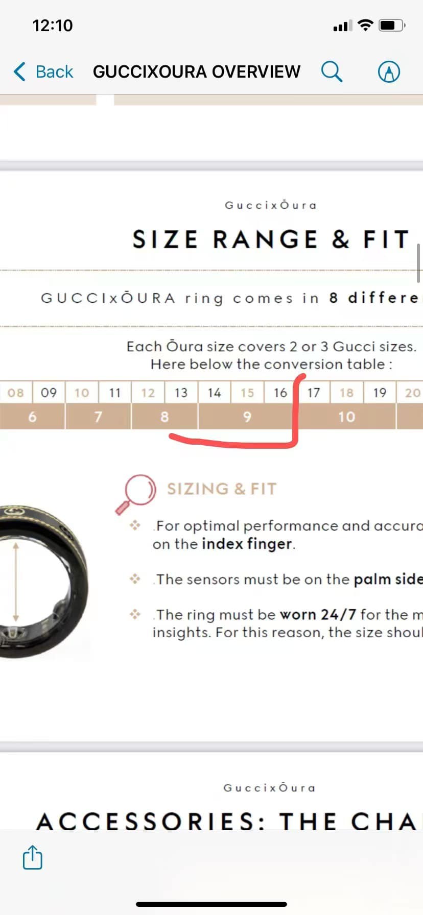Oura x Gucci ring for sale
