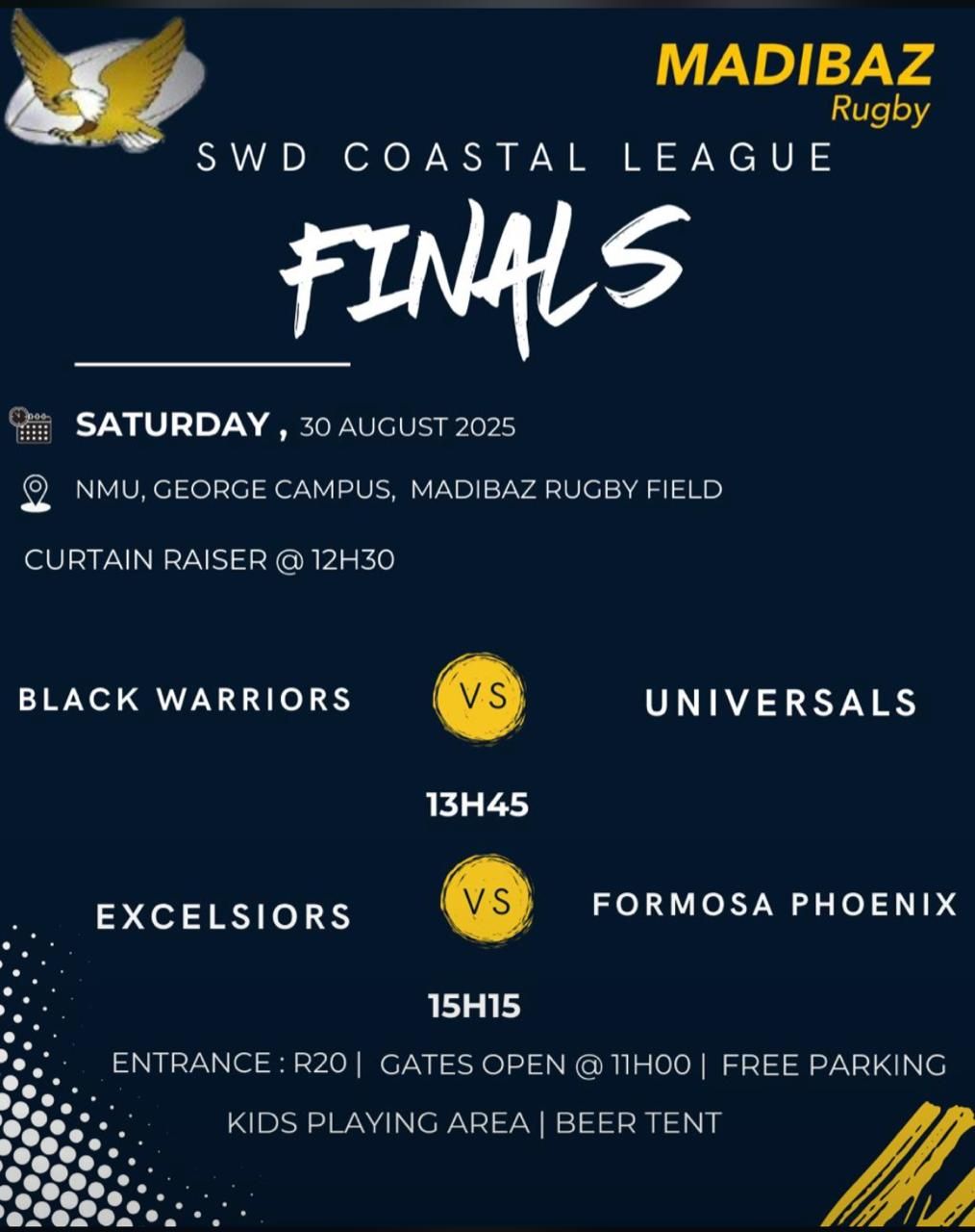 FORMOSA PHOENIX RFC 🏉 | FINALS‼️ DIT GAAN GROOT WEES🥺💛🖤🤍 | Facebook