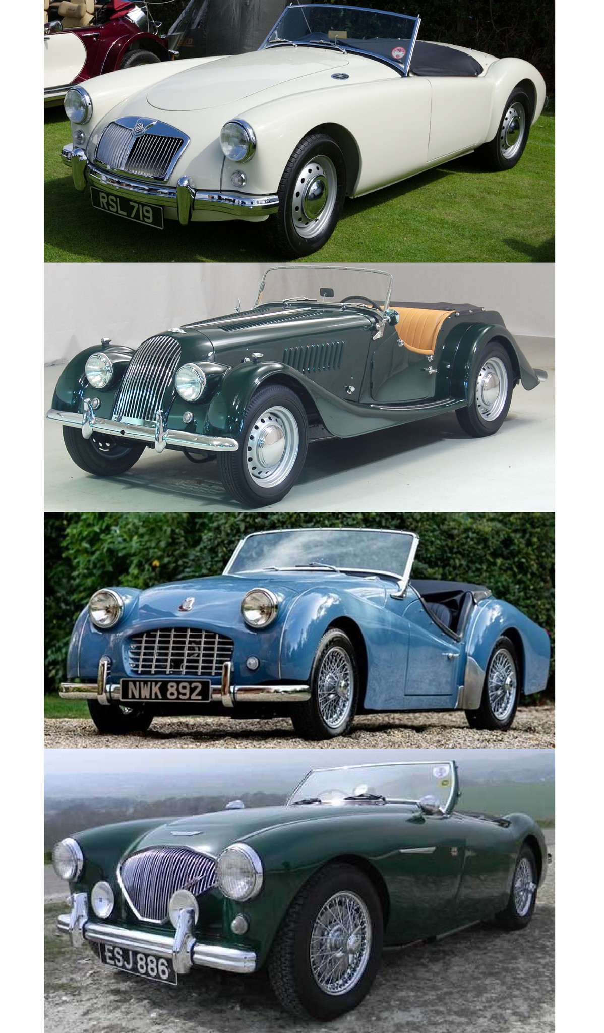 Which British Sports car are you taking? Austin Healey Sprite