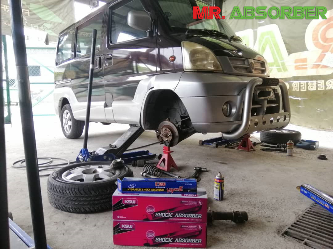 Mr. Absorber - Pemasangan KSW Shock Absorber untuk Proton...