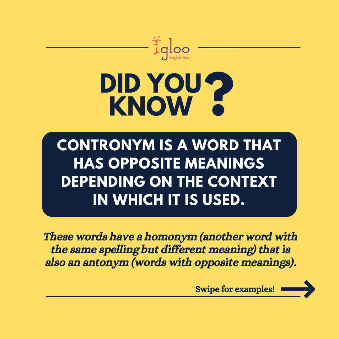 Welcome to #didyouknow series Episode... - Igloo English Hub