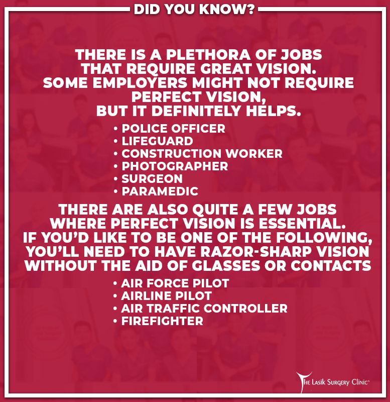 The Lasik - Did you know? Perfect Vision is required in certain jobs ...