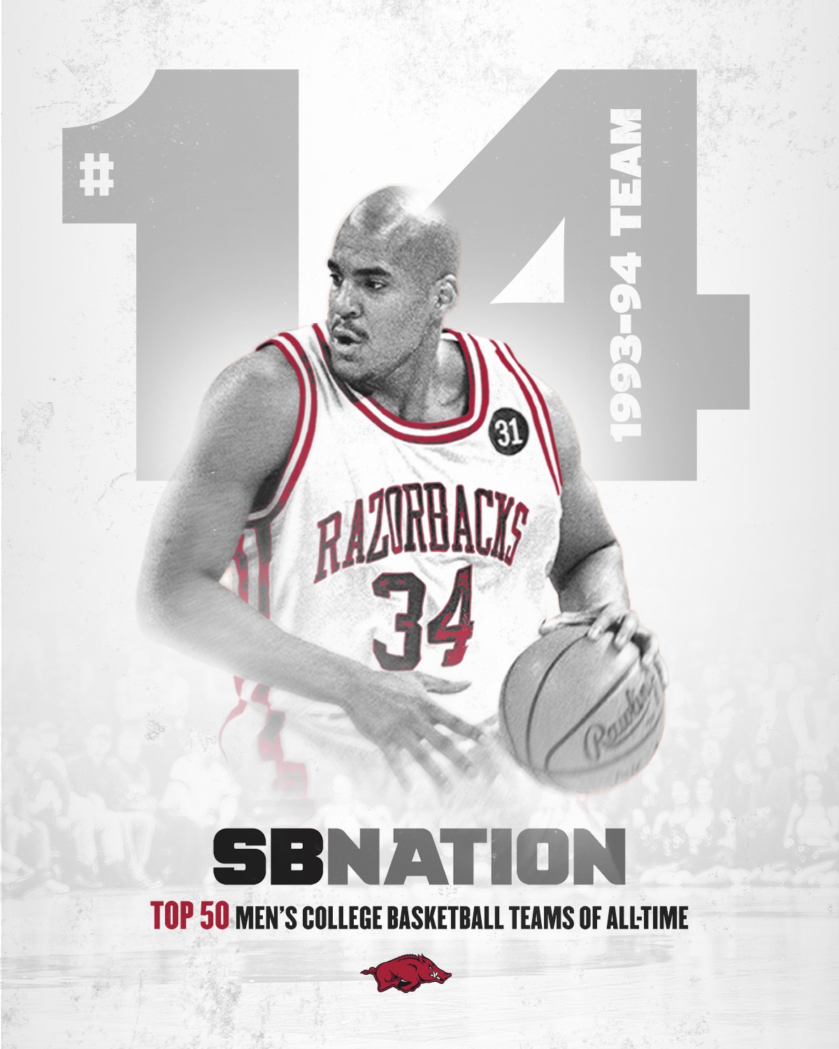 Arkansas - The 1993-94 Arkansas Razorbacks have been named the 14th ...