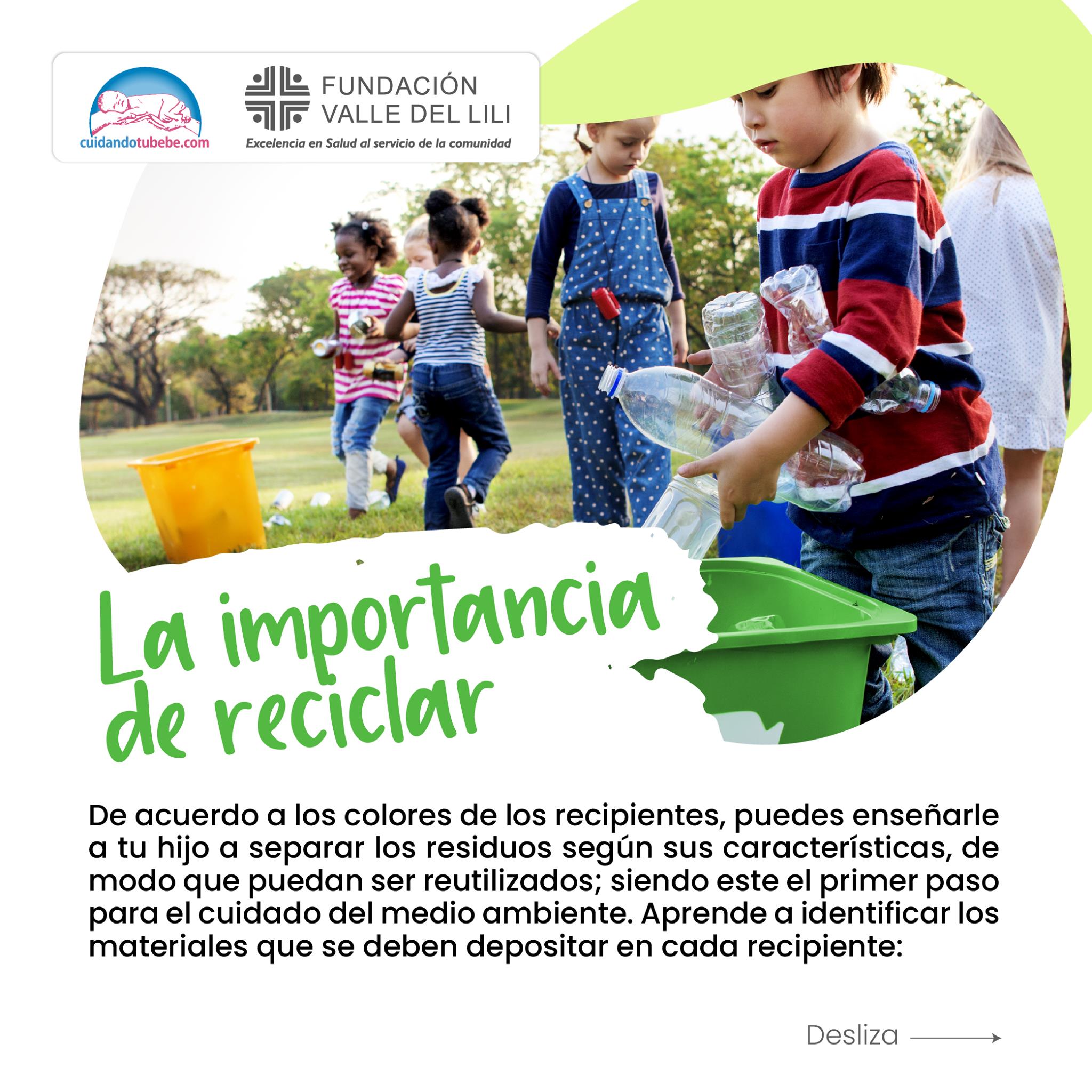 La importancia de reciclar Aprende a... - Cuidandotubebe.com