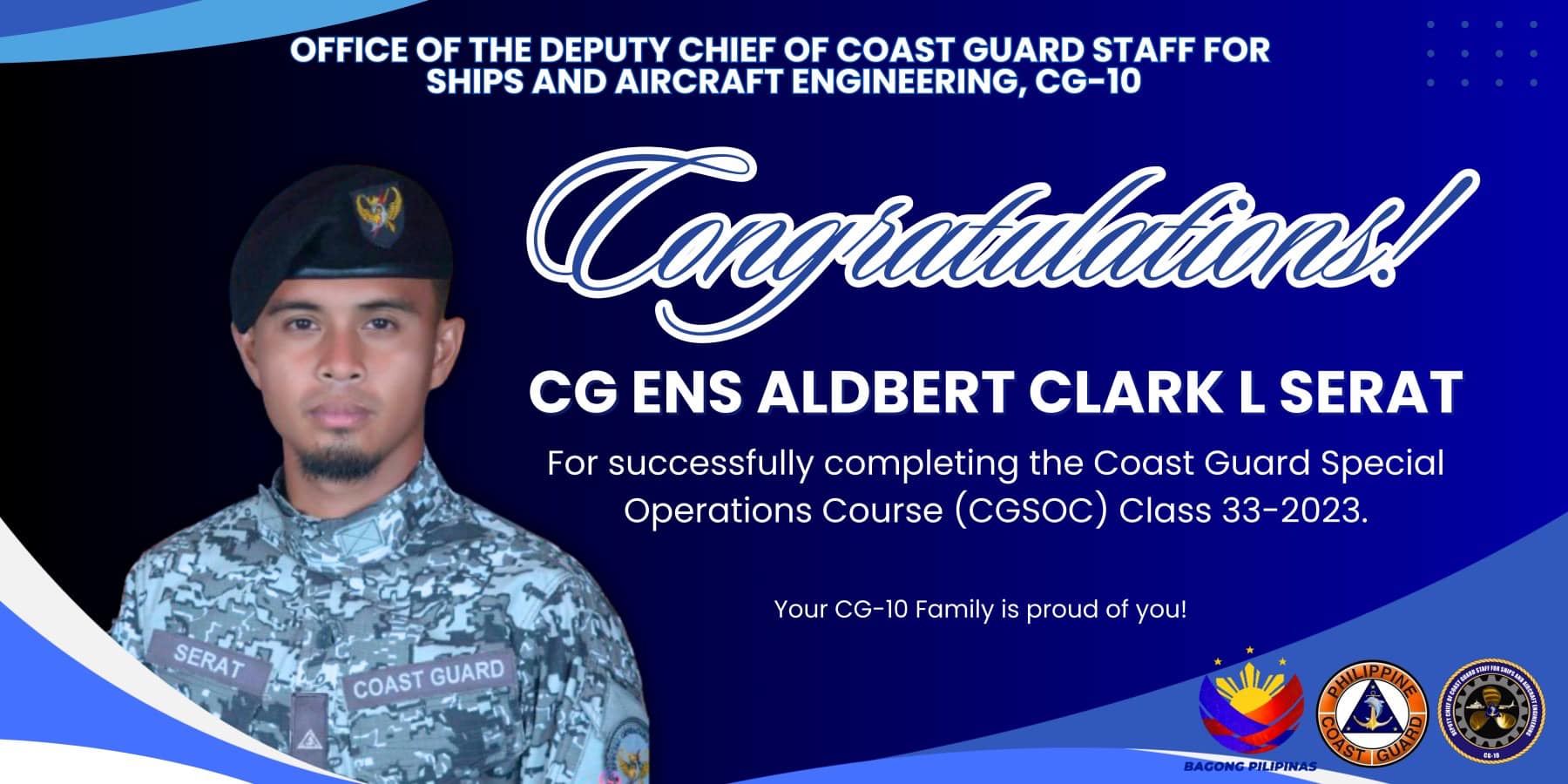 𝗖𝗢𝗡𝗚𝗥𝗔𝗧𝗨𝗟𝗔𝗧𝗜𝗢𝗡𝗦! The men and women of the Office of the Deputy Chief of ...