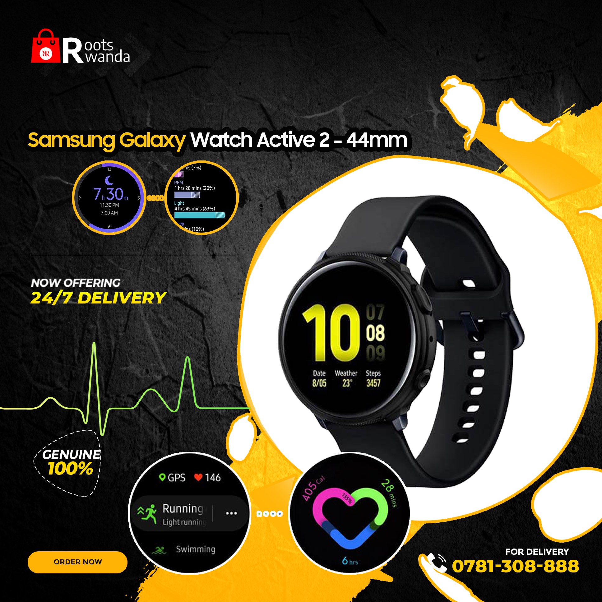 Galaxy Watch Active2 Available... - Roots Rwanda Online Store | Facebook