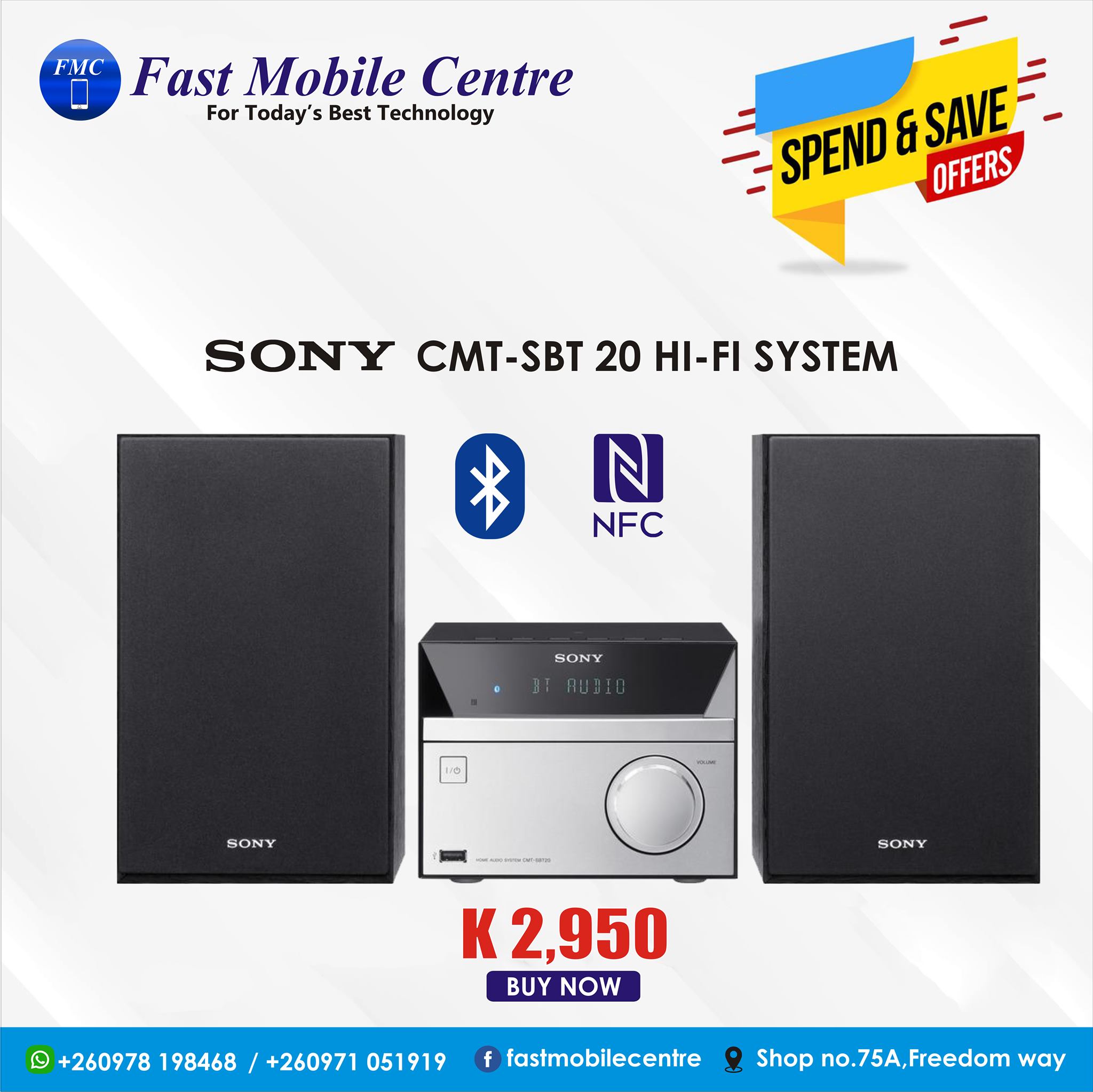 SONY CMT-SBT 20 HI-FI SYSTEM The CMT-SBT20 features a classic  display picture 1