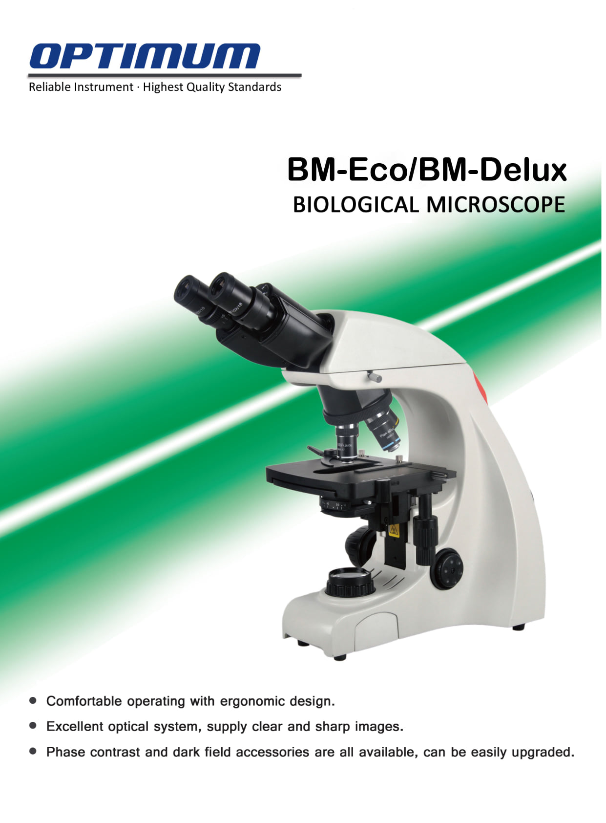 OMAX 40X-2500X Compound LED Microscope Phase Contrast Darkfield with 3