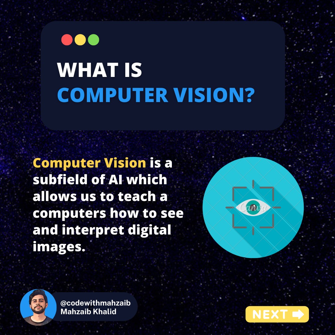 What is Computer Vision? Computer... - Code with Mahzaib | Facebook