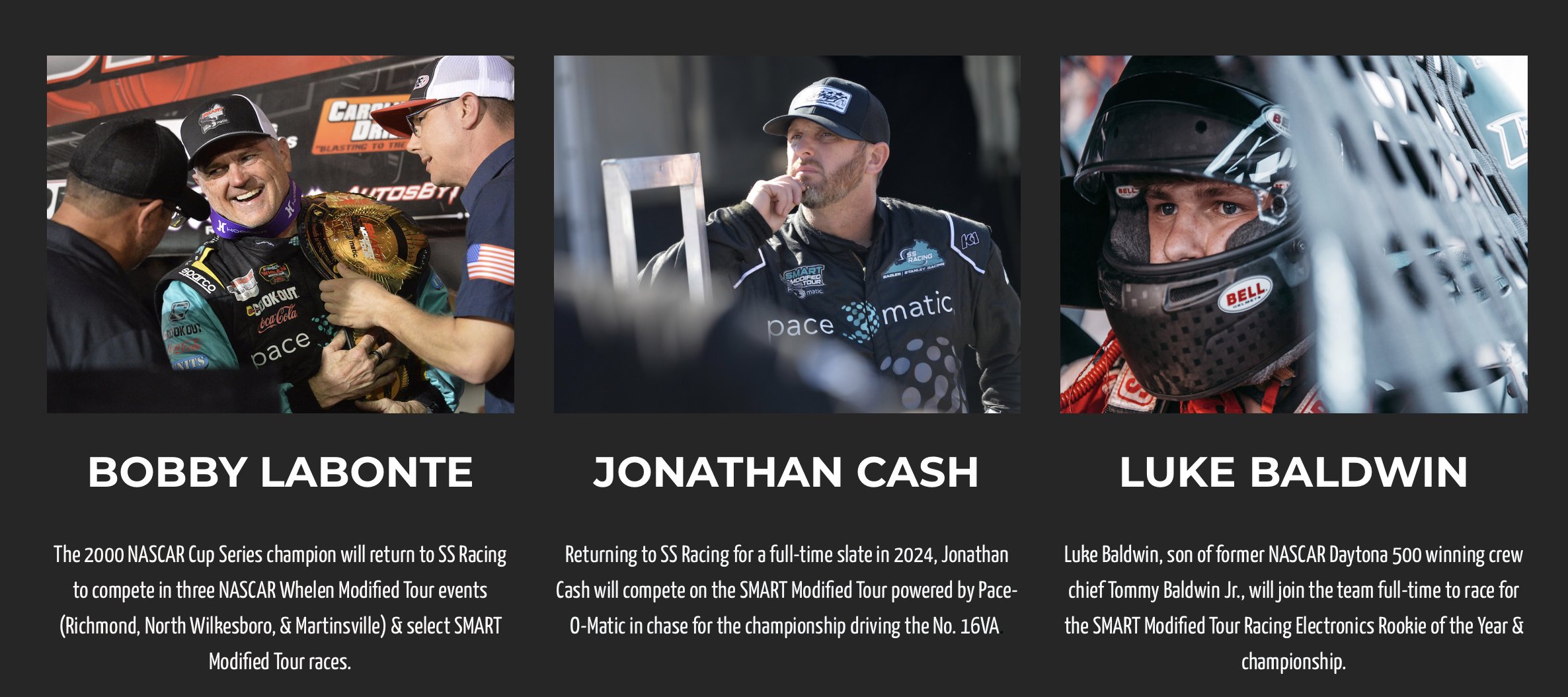 SS Racing - Our 2024 driver lineup. 👀 We're excited to... | Facebook