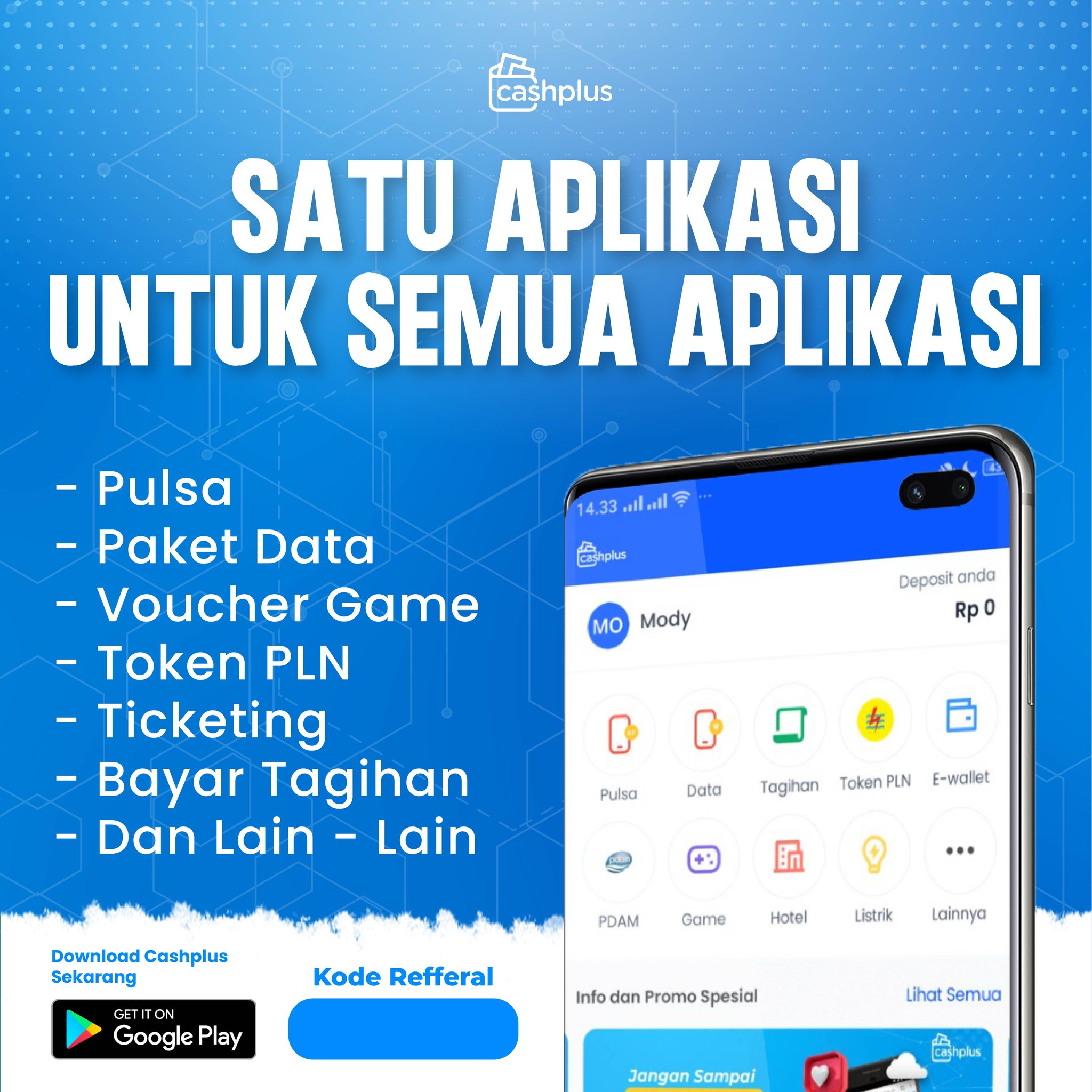 Cashplus - Aplikasi dengan beragam produk pilihan yang... | Facebook