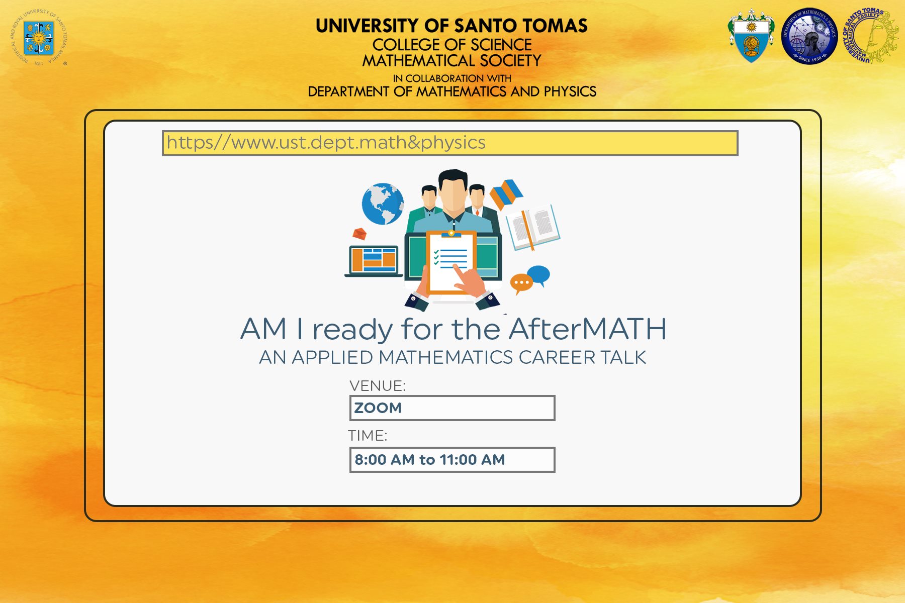 Happening now: UST Mathematical... - UST Mathematical Society