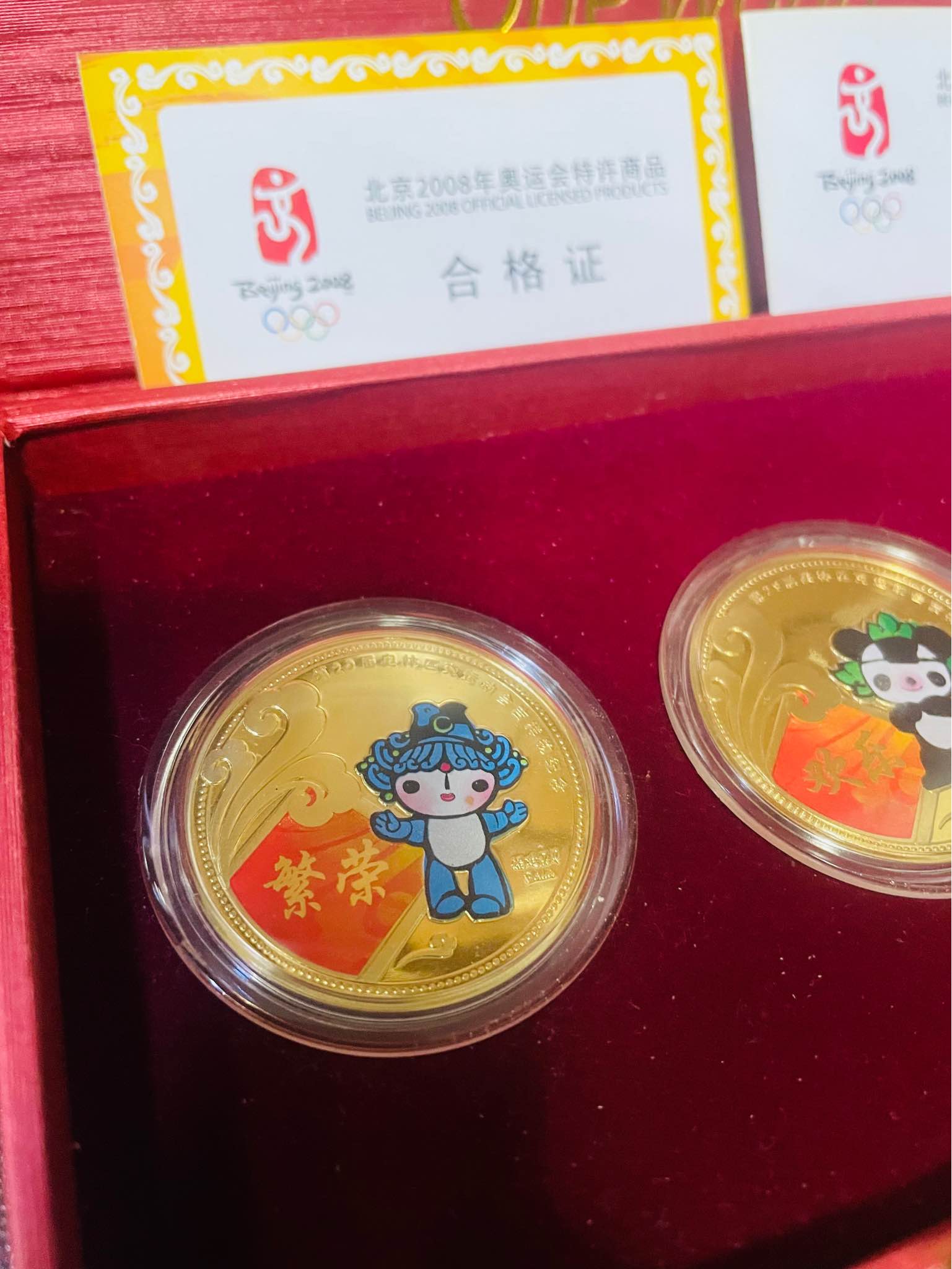 salam wts 5 commemorative gold-plated medallions featuring the