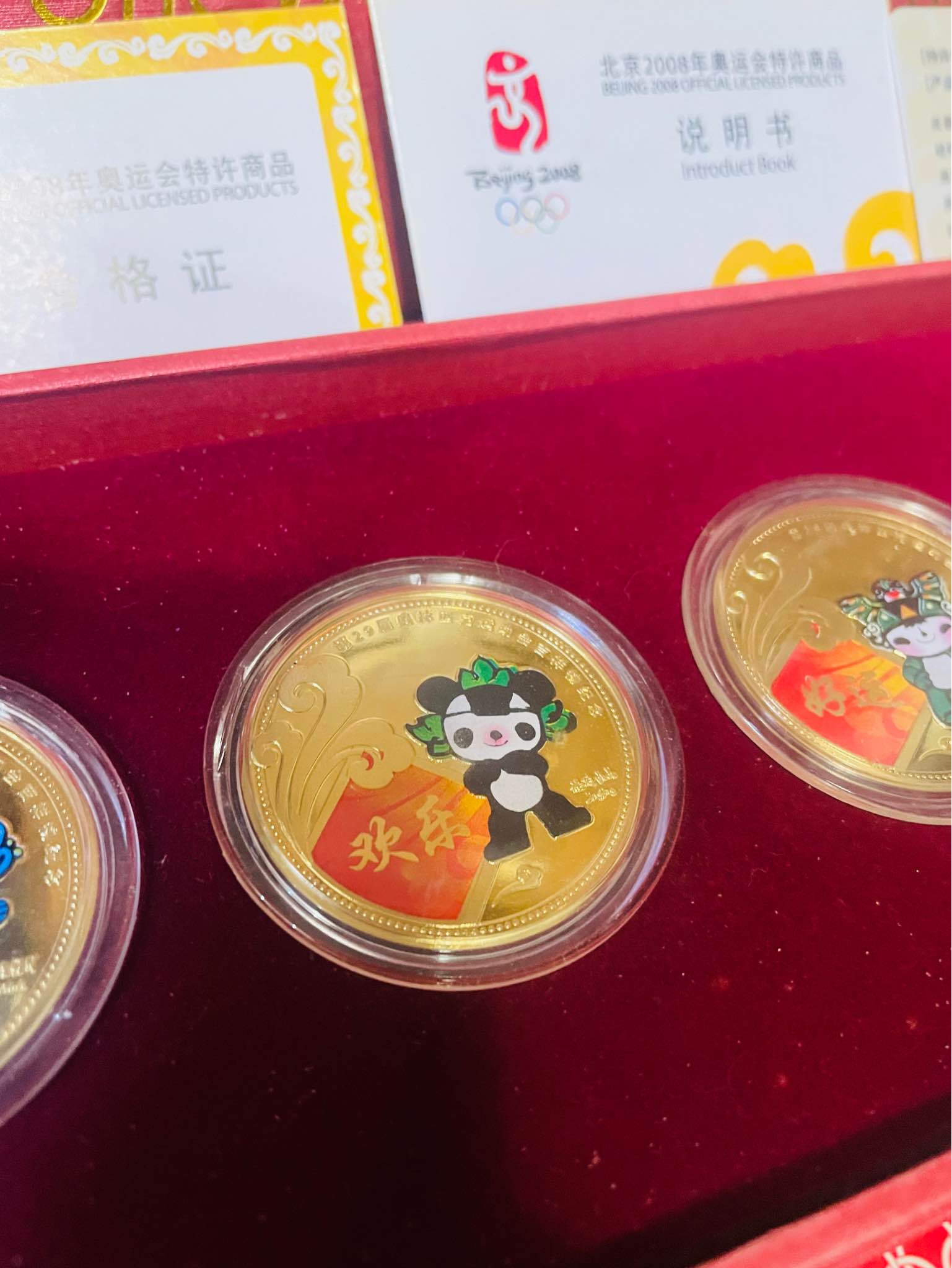 salam wts 5 commemorative gold-plated medallions featuring the