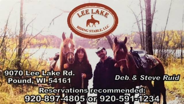 Lee Lake Riding Stables | Pound WI
