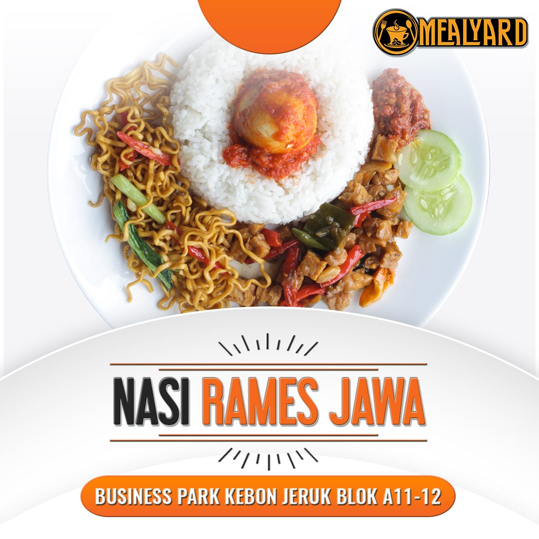 Mealyard - Nasi Rames Jawa, menu yang Indonesia banget....