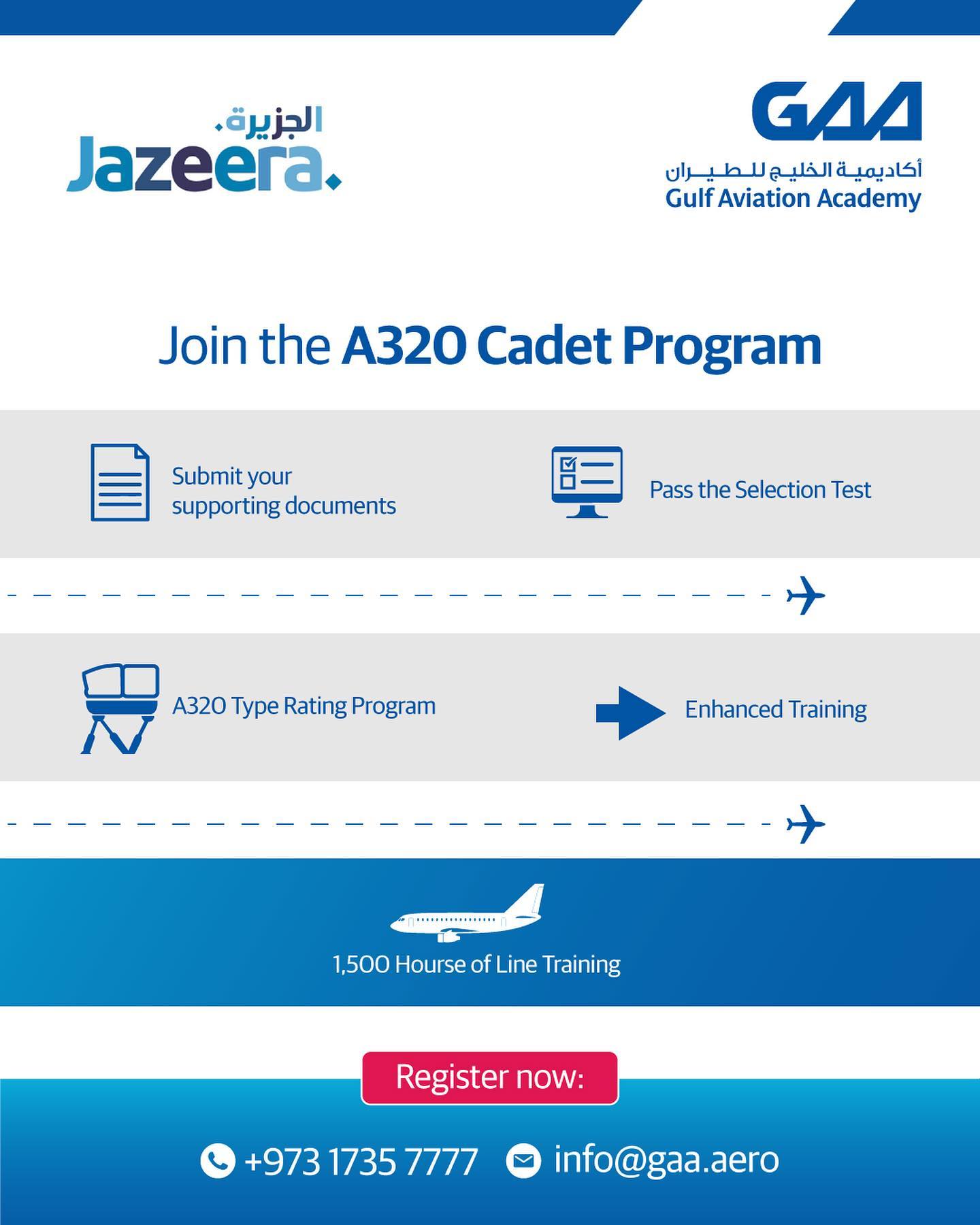The A320 Cadet Program consists of... - Gulf Aviation Academy | Facebook