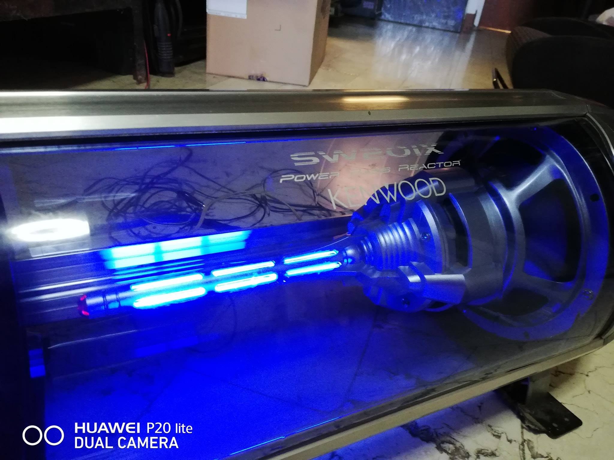 SOLD) Kenwood power Bass Reactor SW201X Japan surplus Tested 