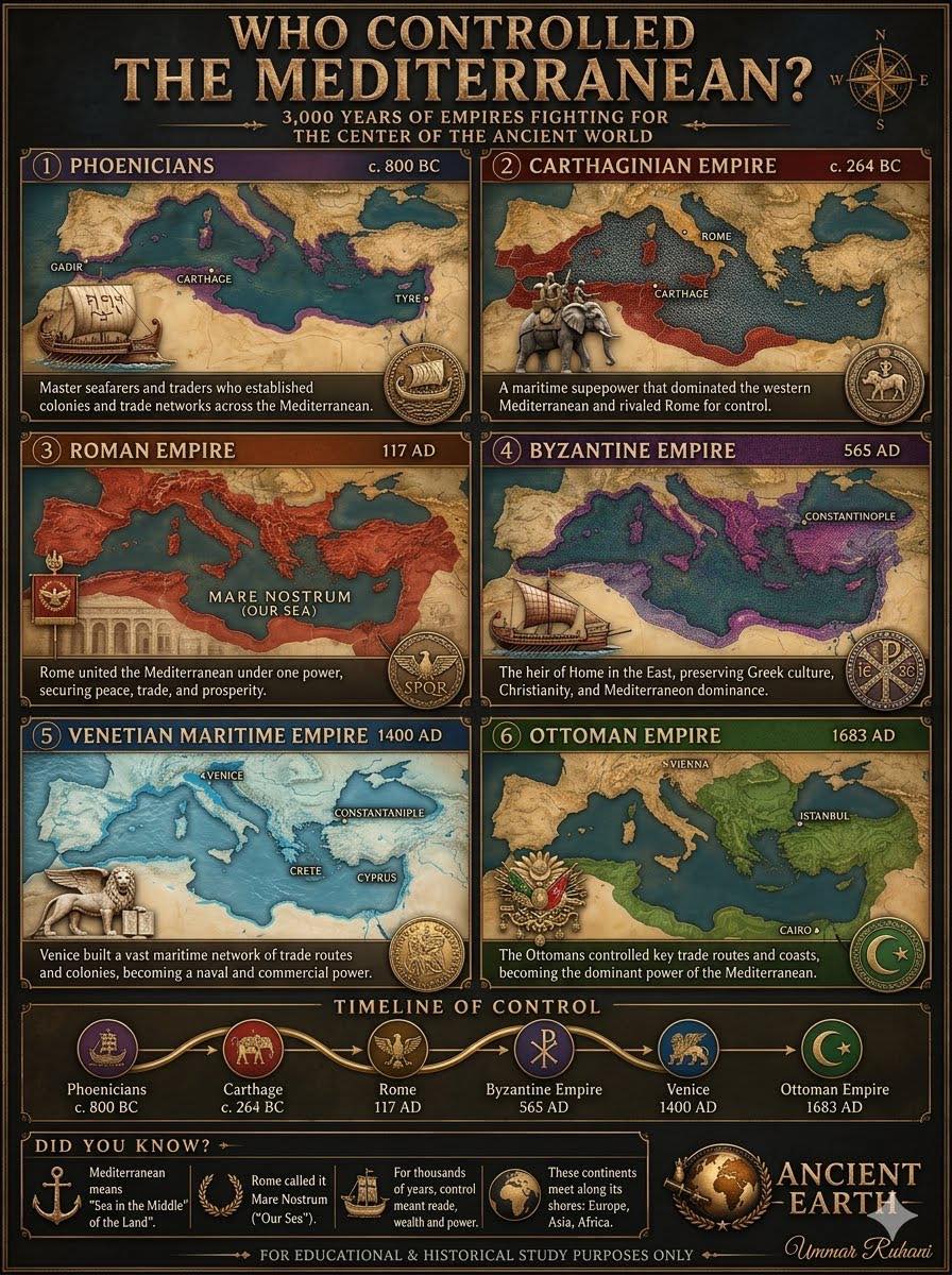 Mediterranean empires through history
