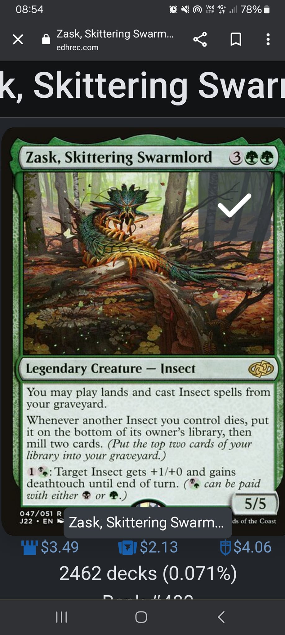 mtg dredge commander deck The Necrobloom EDH | Landfall Graveyard Each opponent chooses a creature card in their graveyard Life from the Loam