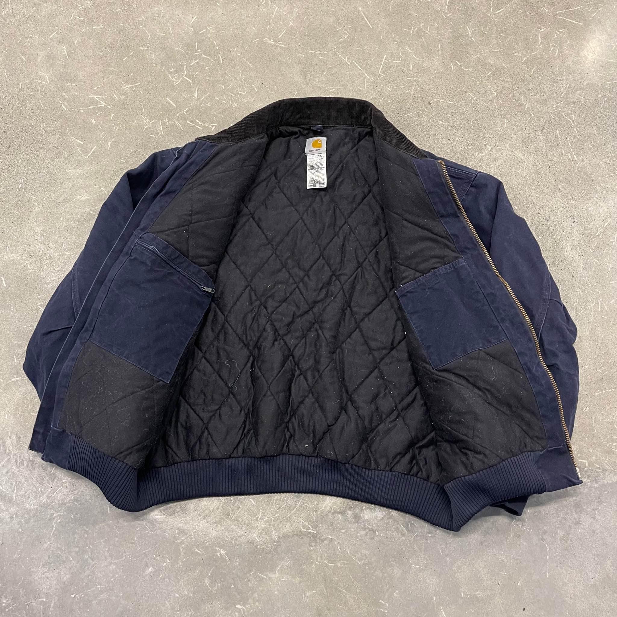 Carhartt Navy Blue Santa Fe Workwear Jacket - Coats & Jackets 