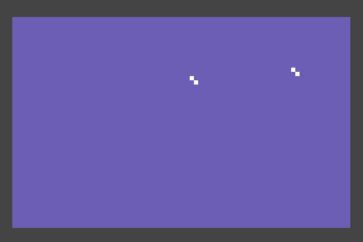 C64 BASIC V2 program demonstrates toroidal screen text wrapping